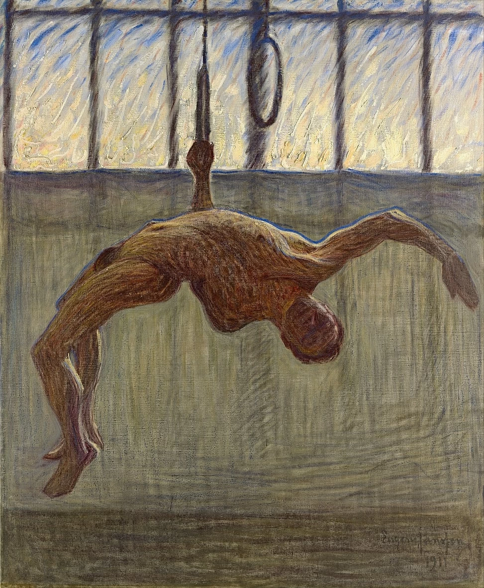 Eugène Jansson - Ginnasta agli anelli, 1911